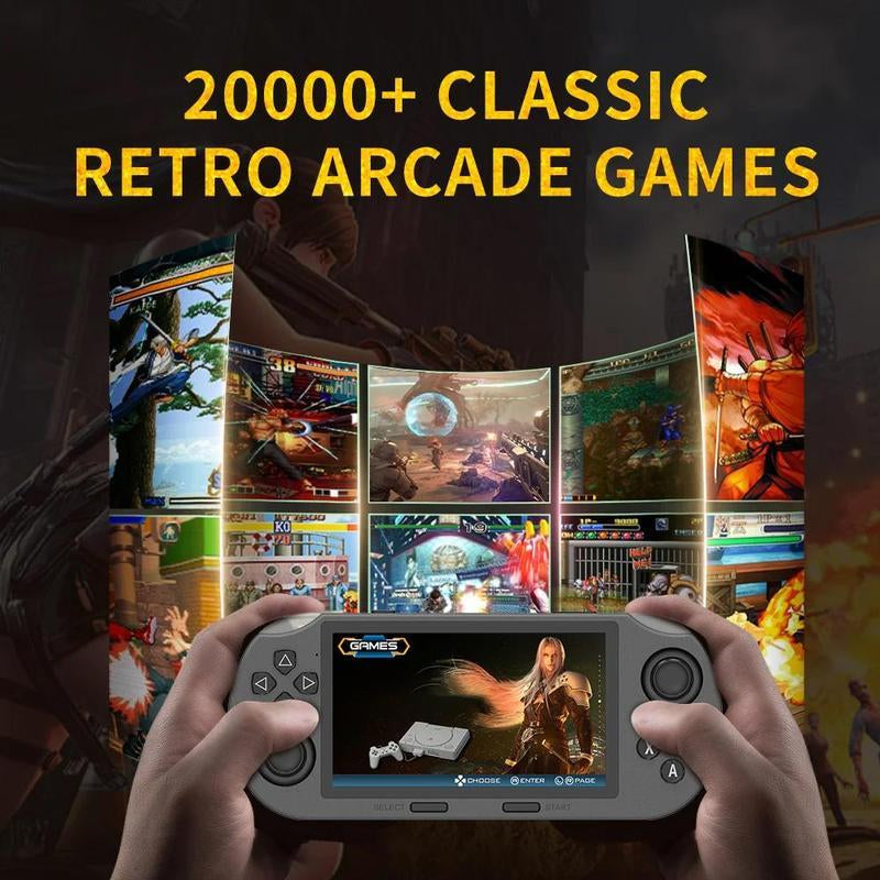 [Mother'S Day] Ntaanoo 2025 Retro Handheld Game Console Supports 20,000+ Games, 4.5 Inch IPS Screen Games Machine, Wireless Mini Portable Game Player, Gaming & Consoles for Boy Gift, Game Peripherals