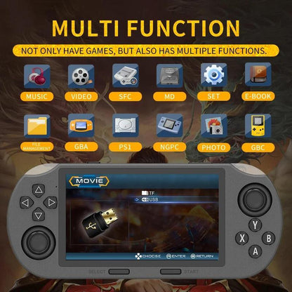[Mother'S Day] Ntaanoo 2025 Retro Handheld Game Console Supports 20,000+ Games, 4.5 Inch IPS Screen Games Machine, Wireless Mini Portable Game Player, Gaming & Consoles for Boy Gift, Game Peripherals